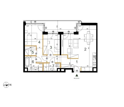 Plan 3 pok. 74m²