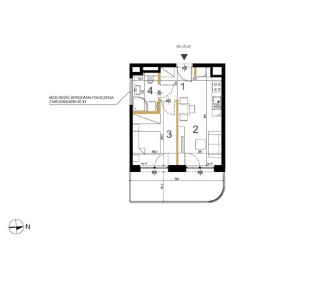 Plan 2 pok. 31m²
