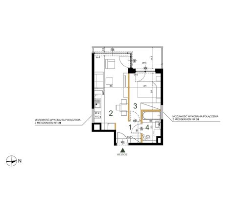 Plan 2 pok. 35m²