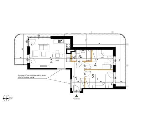 Plan 3 pok. 55m²
