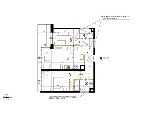 Plan 3 pok. 57m²