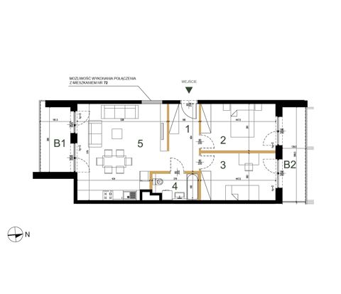 Plan 3 pok. 66m²