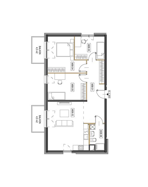 Plan 4 pok. 81m²