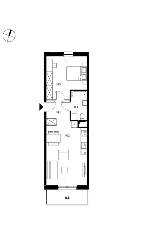 Plan 2 pok. 49m²