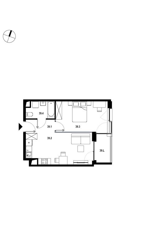 Plan 2 pok. 41m²