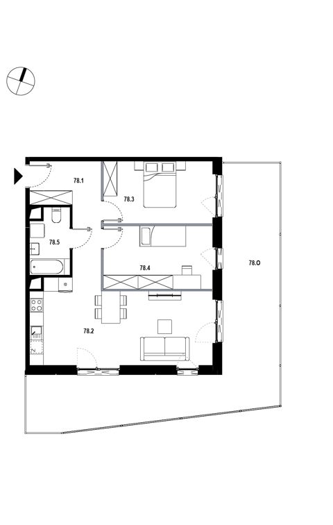 Plan 3 pok. 67m²