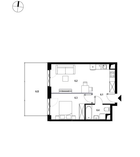 Plan 2 pok. 40m²