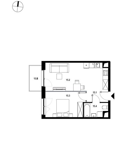 Plan 2 pok. 41m²