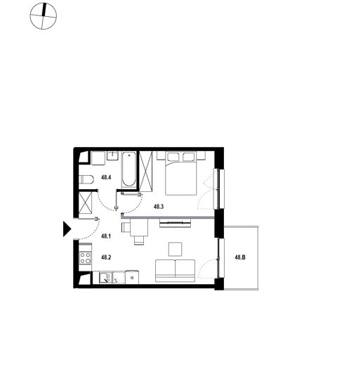 Plan 2 pok. 36m²
