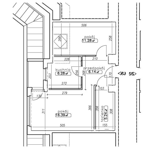 Plan 2 pok. 45m²