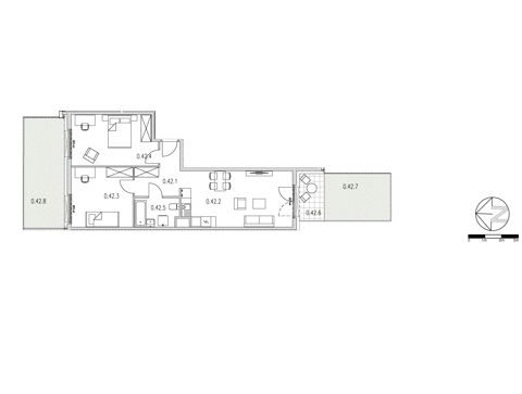 Plan 3 pok. 62m²