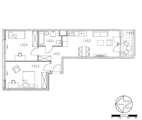 Plan 3 pok. 60m²