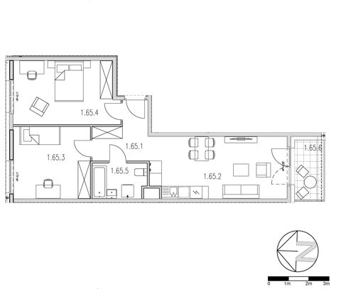 Plan 3 pok. 60m²
