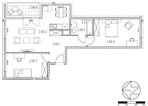 Plan 3 pok. 68m²