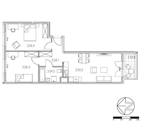 Plan 3 pok. 63m²