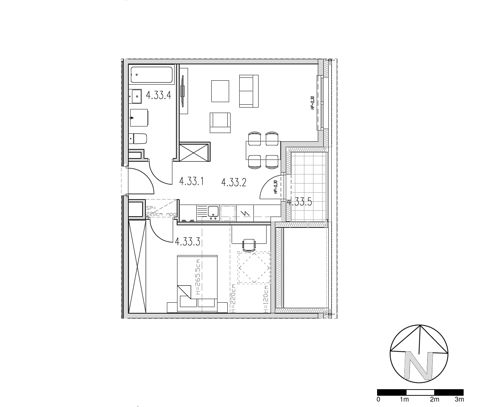 Plan 2 pok. 44m²