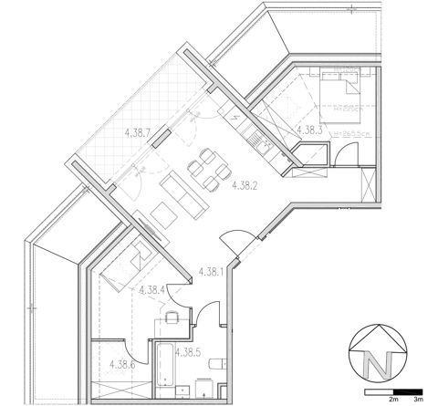 Plan 3 pok. 51m²