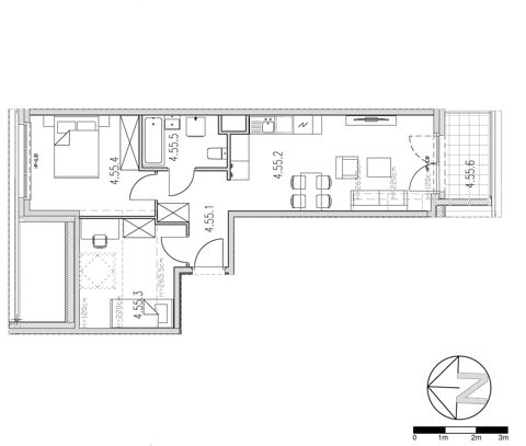 Plan 3 pok. 48m²