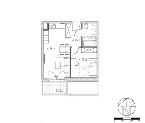 Plan 2 pok. 34m²