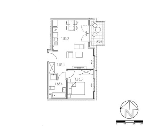 Plan 2 pok. 39m²