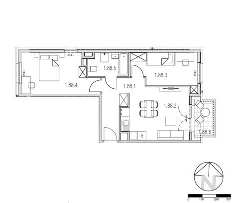 Plan 3 pok. 53m²