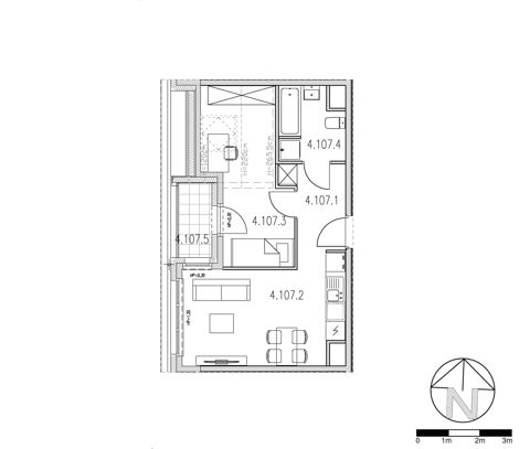 Plan 2 pok. 36m²
