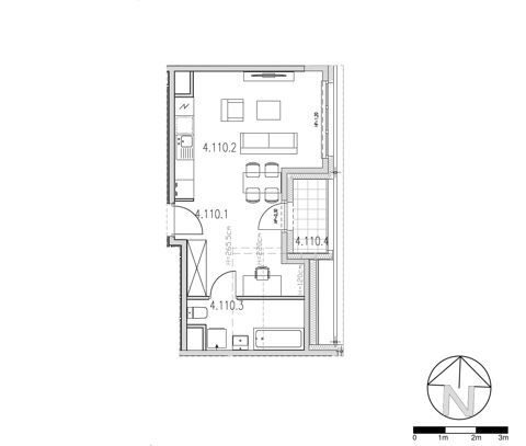 Plan 1 pok. 31m²
