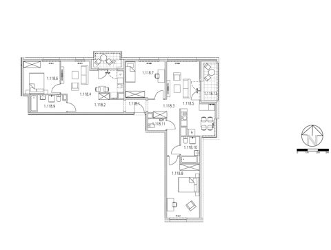 Plan 5 pok. 110m²