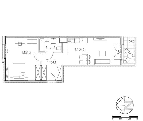Plan 2 pok. 53m²