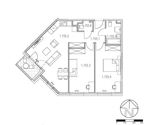 Plan 3 pok. 69m²