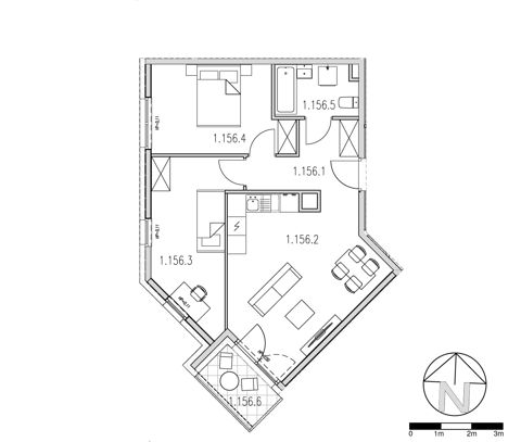 Plan 3 pok. 57m²