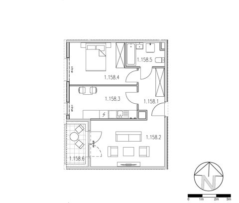 Plan 3 pok. 51m²