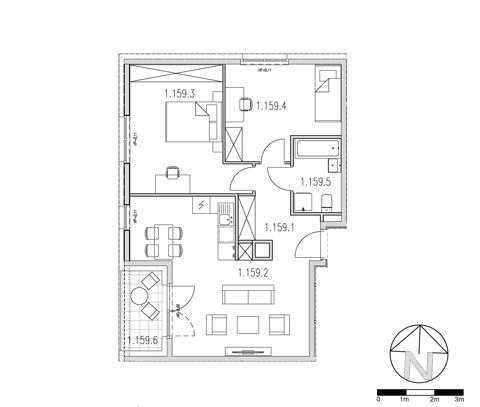 Plan 3 pok. 63m²