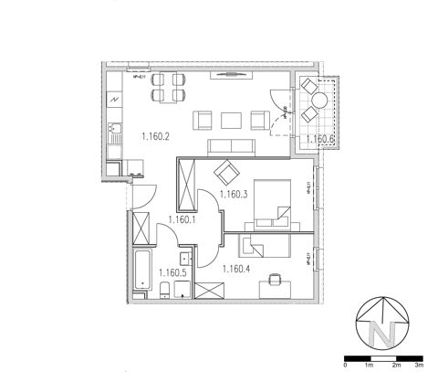 Plan 3 pok. 59m²