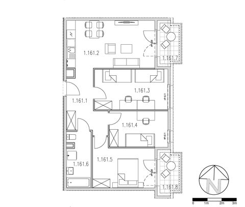 Plan 4 pok. 71m²