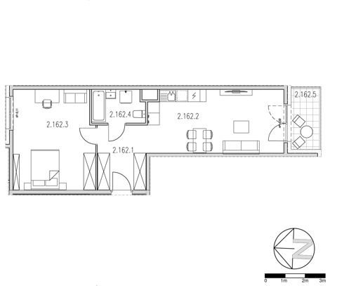 Plan 2 pok. 53m²