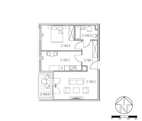 Plan 3 pok. 51m²