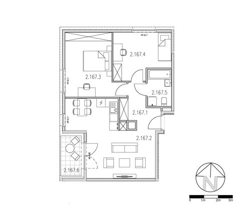 Plan 3 pok. 63m²