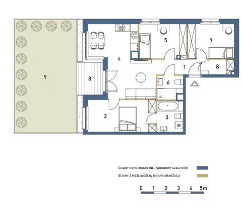 Plan 4 pok. 74m²