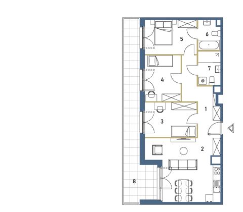 Plan 4 pok. 79m²