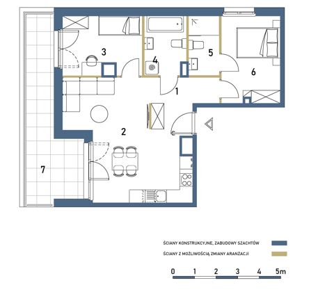 Plan 3 pok. 61m²