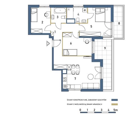 Plan 4 pok. 82m²
