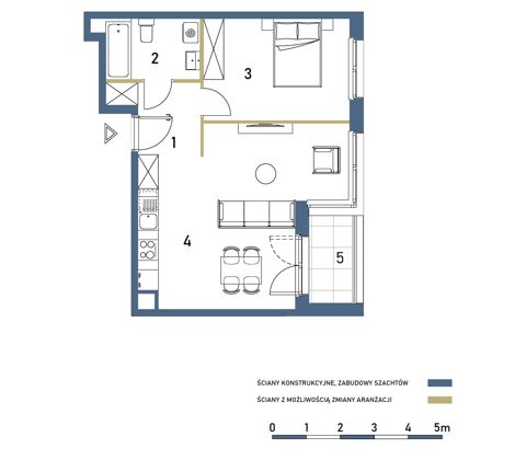 Plan 2 pok. 50m²