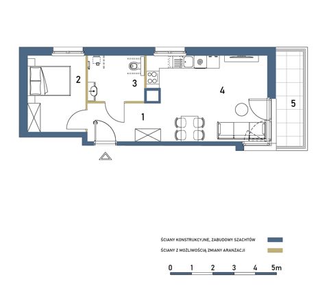 Plan 2 pok. 43m²