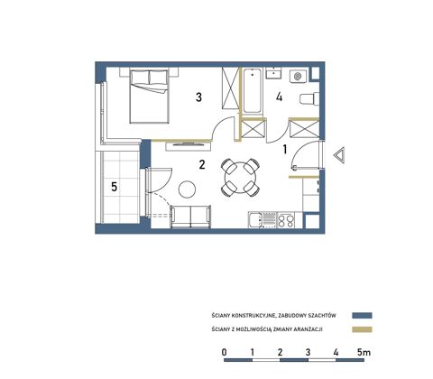 Plan 2 pok. 38m²