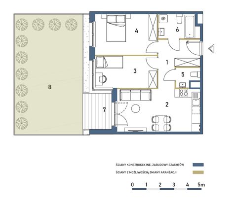 Plan 3 pok. 58m²
