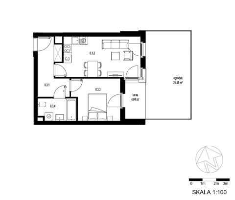 Plan 2 pok. 41m²