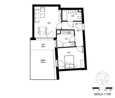 Plan 2 pok. 48m²