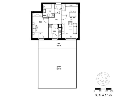Plan 2 pok. 48m²