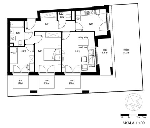 Plan 3 pok. 66m²